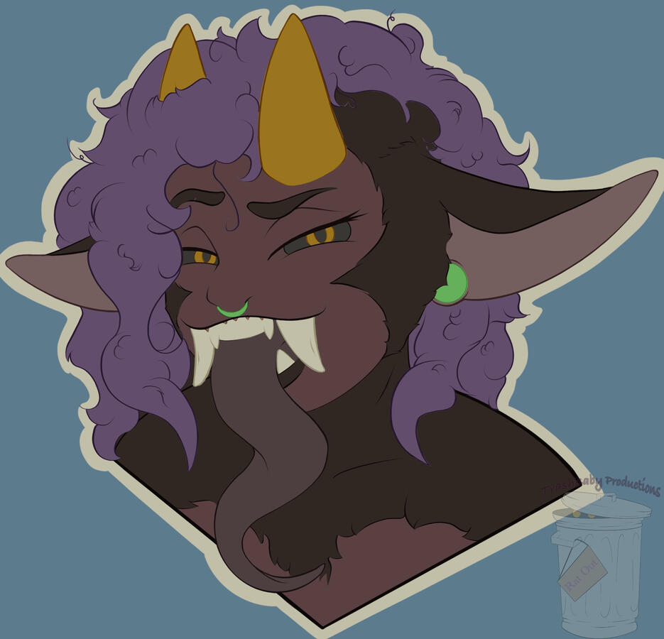 Bust/Sticker concept.